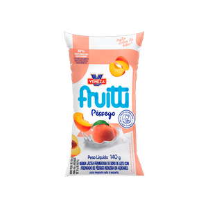 BEBIDA LACTEA VENEZA FRUITTI 140G PESSEGO